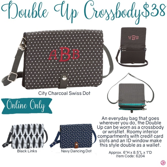 thirty one double up crossbody